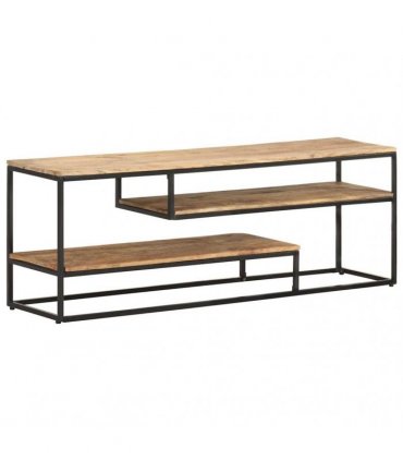 vidaXL TV Cabinet 130x30x45 cm Rough Mango Wood