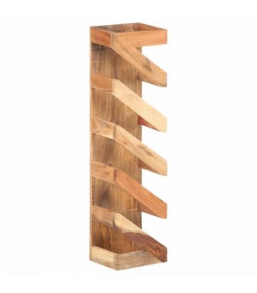 vidaXL Wine Rack for 5 Bottles Solid Acacia Wood