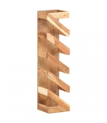 vidaXL Wine Rack for 5 Bottles Solid Acacia Wood