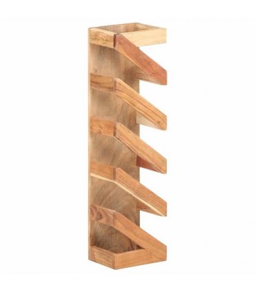 vidaXL Wine Rack for 5 Bottles Solid Acacia Wood