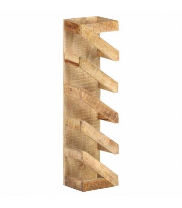 vidaXL Wine Rack for 5 Bottles Solid Mango Wood