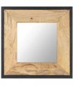 vidaXL Mirror 50x50 cm Solid Mango Wood