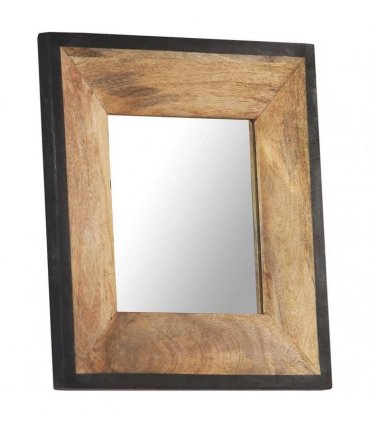vidaXL Mirror 50x50 cm Solid Mango Wood