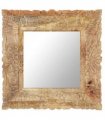 vidaXL Mirror 50x50 cm Solid Mango Wood