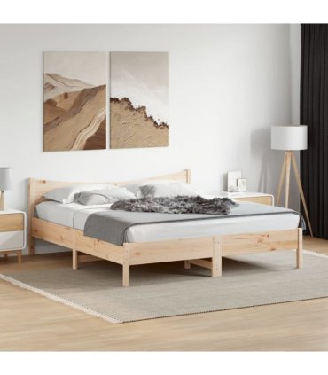 vidaXL Bed Frame without Mattress 180x200 cm Solid Wood Pine