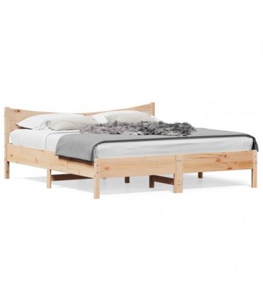 vidaXL Bed Frame without Mattress 180x200 cm Solid Wood Pine