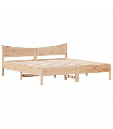 vidaXL Bed Frame without Mattress 180x200 cm Solid Wood Pine
