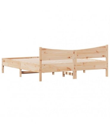 vidaXL Bed Frame without Mattress 180x200 cm Solid Wood Pine