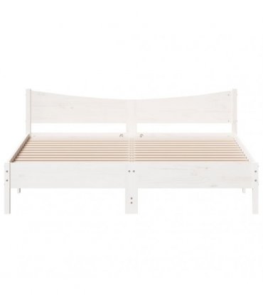 vidaXL Bed Frame without Mattress White 180x200 cm Solid Wood Pine