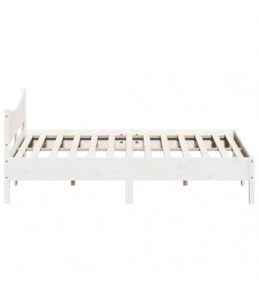 vidaXL Bed Frame without Mattress White 180x200 cm Solid Wood Pine