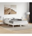 vidaXL Bed Frame without Mattress White 160x200 cm Solid Wood Pine