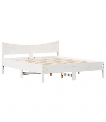 vidaXL Bed Frame without Mattress White 160x200 cm Solid Wood Pine