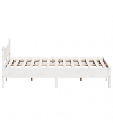 vidaXL Bed Frame without Mattress White 160x200 cm Solid Wood Pine