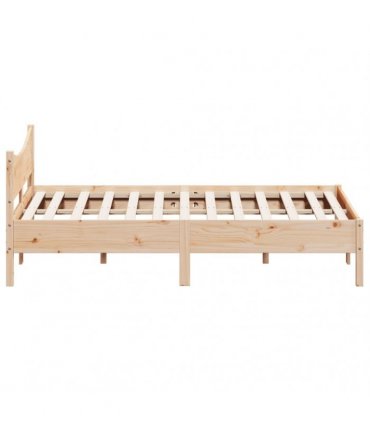 vidaXL Bed Frame without Mattress 150x200 cm King Size Solid Wood Pine