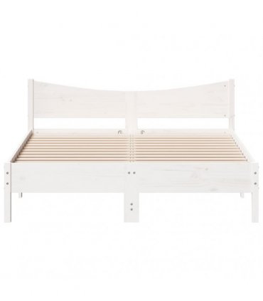 vidaXL Bed Frame without Mattress White 150x200 cm Solid Wood Pine