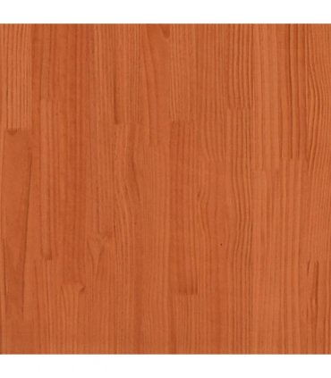 vidaXL Bed Frame without Mattress Wax Brown 150x200 cm Solid Wood Pine