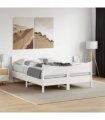 vidaXL Bed Frame without Mattress White 160x200 cm Solid Wood Pine