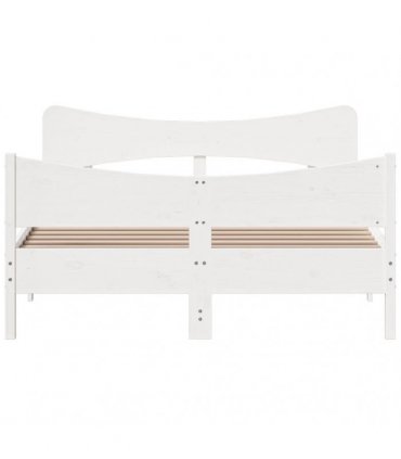 vidaXL Bed Frame without Mattress White 160x200 cm Solid Wood Pine