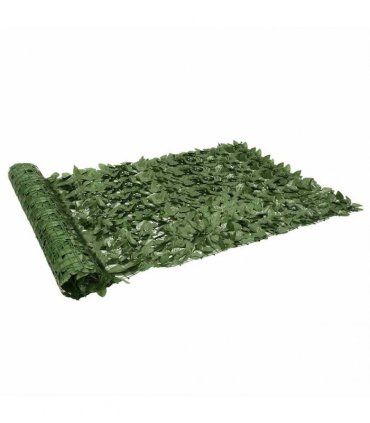 vidaXL Balcony Privacy Screen with Dark Green Leaves 300x150 cm
