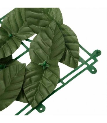 vidaXL Balcony Privacy Screen with Dark Green Leaves 300x150 cm
