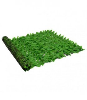 vidaXL Balcony Privacy Screen with Green Leaves 300x150 cm