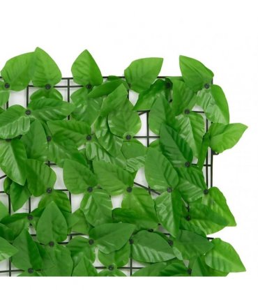 vidaXL Balcony Privacy Screen with Green Leaves 300x150 cm