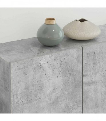vidaXL 4 Piece TV Wall Units Concrete Grey Engineered Wood