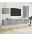 vidaXL 5 Piece TV Wall Units Grey Sonoma Engineered Wood