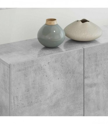 vidaXL 5 Piece TV Wall Units Concrete Grey Engineered Wood