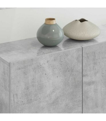 vidaXL 5 Piece TV Wall Units Concrete Grey Engineered Wood