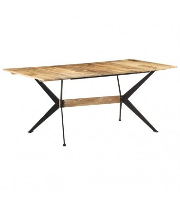 vidaXL Dining Table 180x90x76 cm Solid Mango Wood
