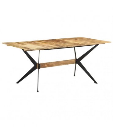 vidaXL Dining Table 180x90x76 cm Solid Mango Wood