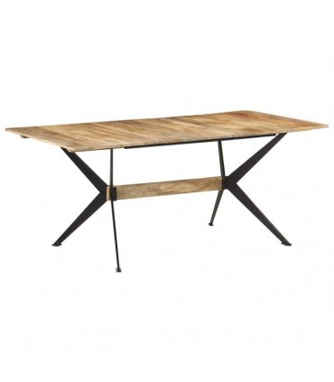 vidaXL Dining Table 180x90x76 cm Solid Mango Wood