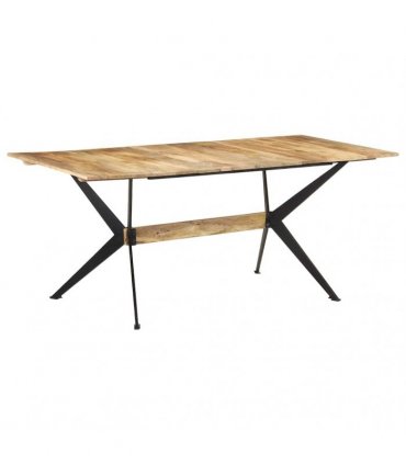 vidaXL Dining Table 180x90x76 cm Solid Mango Wood
