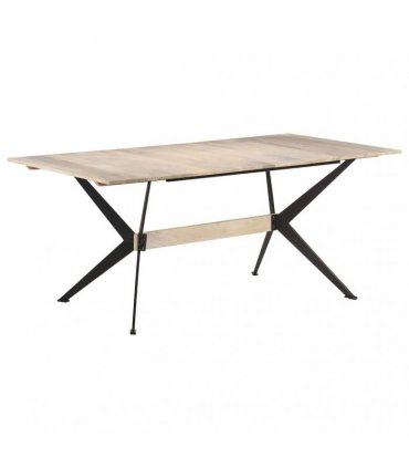 vidaXL Dining Table 180x90x76 cm Solid Mango Wood