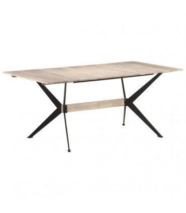 vidaXL Dining Table 180x90x76 cm Solid Mango Wood