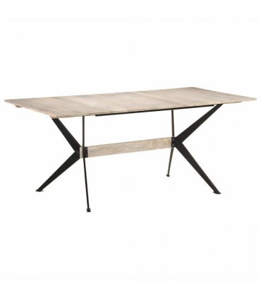 vidaXL Dining Table 180x90x76 cm Solid Mango Wood