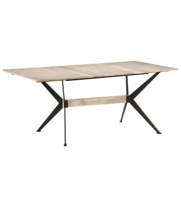 vidaXL Dining Table 180x90x76 cm Solid Mango Wood