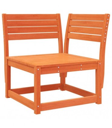 vidaXL 4 Piece Garden Lounge Set Wax Brown Solid Wood Pine