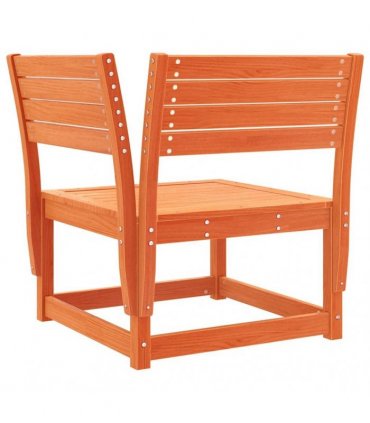 vidaXL 4 Piece Garden Lounge Set Wax Brown Solid Wood Pine