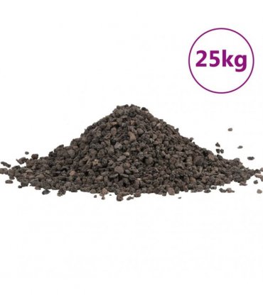 vidaXL Basalt Gravel 25 kg Black 5-8 mm