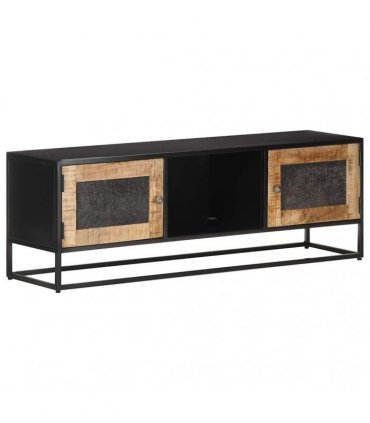 vidaXL TV Cabinet 120x30x40 cm Rough Mango Wood