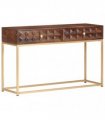 vidaXL Console Table 122x36x75 cm Solid Mango Wood