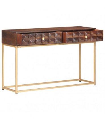 vidaXL Console Table 122x36x75 cm Solid Mango Wood