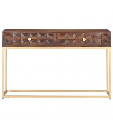 vidaXL Console Table 122x36x75 cm Solid Mango Wood