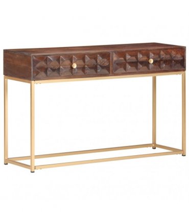 vidaXL Console Table 122x36x75 cm Solid Mango Wood