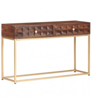 vidaXL Console Table 122x36x75 cm Solid Mango Wood