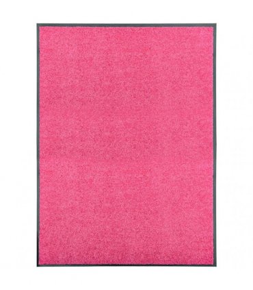 vidaXL Doormat Washable Pink 90x120 cm