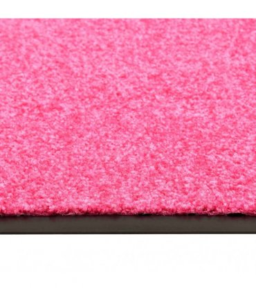 vidaXL Doormat Washable Pink 90x120 cm