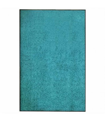vidaXL Doormat Washable Cyan 120x180 cm